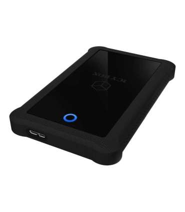 Raidsonic ICY BOX IB-233U3-B External enclosure for 2.5" SATA HDD/SSD with USB 3.0 interface and silicone protection