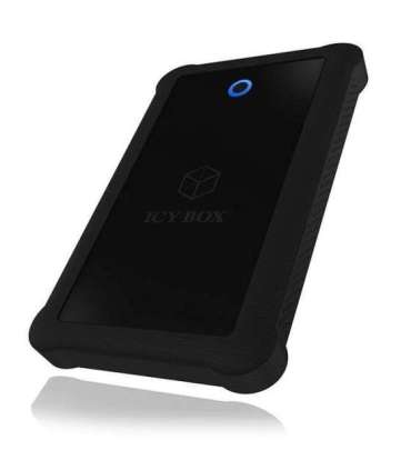 Raidsonic ICY BOX IB-233U3-B External enclosure for 2.5" SATA HDD/SSD with USB 3.0 interface and silicone protection