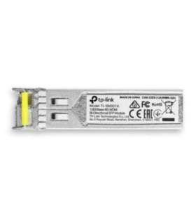 TP-LINK 1000 Base-BX WDM Bi-Directional SFP Module TL-SM321A-2 9/125 μm SMF (Single-Mode Fiber) 9/125 μm SMF