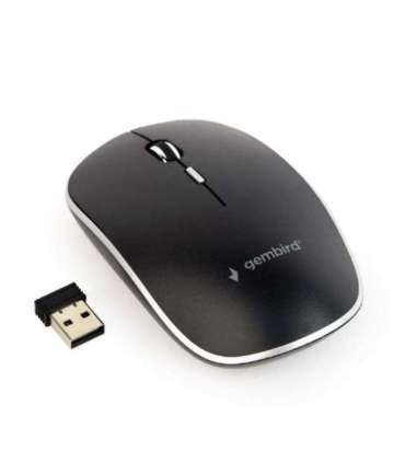Gembird Silent Wireless Optical Mouse MUSW-4BS-01 Optical mouse USB Black