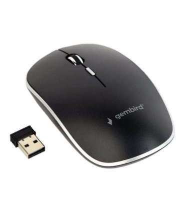 Gembird Silent Wireless Optical Mouse MUSW-4BS-01 Optical mouse USB Black