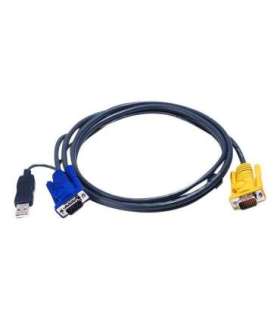 Aten 1.8M USB KVM Cable with 3 in 1 SPHD and built-in PS/2 to USB converter 2L-5202UP