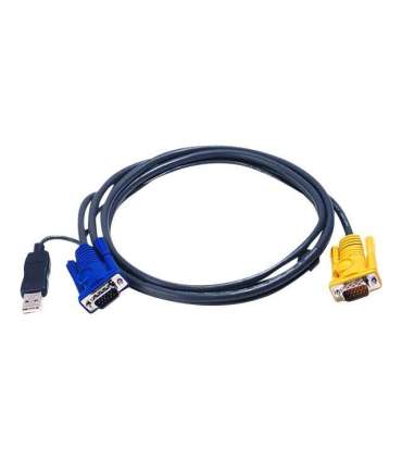 Aten 1.8M USB KVM Cable with 3 in 1 SPHD and built-in PS/2 to USB converter 2L-5202UP