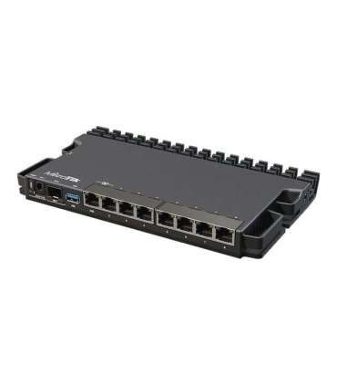 MikroTik Wired Ethernet Router RB5009UG+S+IN, Quad core 1.4 GHz CPU, 1xSFP+, 7xGigabit LAN, 1x2.5G LAN, 1xUSB, Can be