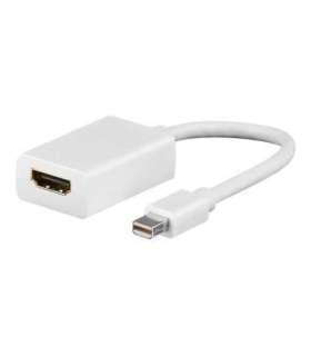 Goobay Mini DisplayPort/HDMI adapter cable 1.1 51729 White Mini DisplayPort male HDMI female (Type A)