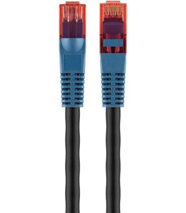 Goobay CAT 6 Outdoor-patch cable, U/UTP 94393 Black