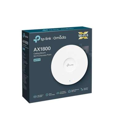 TP-LINK AX1800 Indoor WiFi 6 Access Point EAP610 802.11ax 2.4 GHz/5 GHz 1201 Mbit/s N/A Mbit/s Ethernet