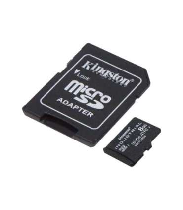 Kingston UHS-I 8 GB microSDHC/SDXC Industrial Card Flash memory class Class 10, UHS-I, U3, V30, A1 SD Adapter