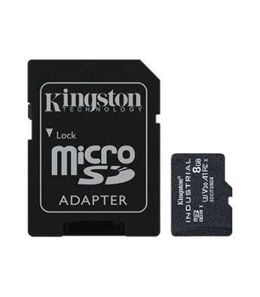 Kingston UHS-I 8 GB microSDHC/SDXC Industrial Card Flash memory class Class 10, UHS-I, U3, V30, A1 SD Adapter