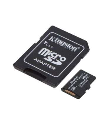Kingston UHS-I 16 GB microSDHC/SDXC Industrial Card Flash memory class Class 10, UHS-I, U3, V30, A1 SD Adapter