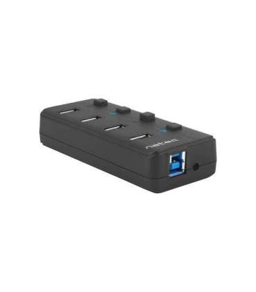 Natec USB 3.0 HUB, Mantis 2, 4-Port, On/Off with AC Adapter Natec 4 Port Hub With USB 3.0 Mantis NHU-1557 Black