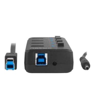 Natec USB 3.0 HUB, Mantis 2, 4-Port, On/Off with AC Adapter Natec 4 Port Hub With USB 3.0 Mantis NHU-1557 Black