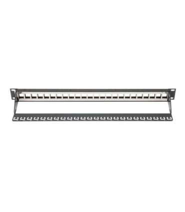 Digitus Modular Patch Panel DN-91411 Black Layout Keystone Entry: Straight Area of application: 483 mm (19")