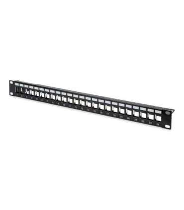 Digitus Modular Patch Panel DN-91411 Black Layout Keystone Entry: Straight Area of application: 483 mm (19")