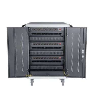 Digitus Black Charging Trolley 30 Notebooks / Tablets up to 15.6" Pressure lock system with swiveling lever handle