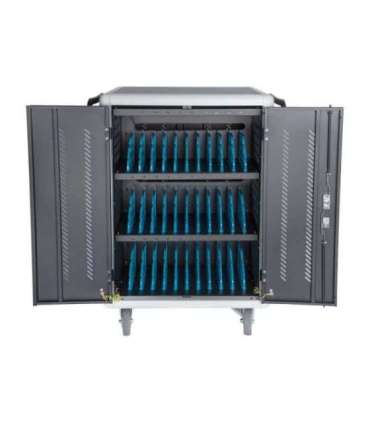 Digitus Black Charging Trolley 30 Notebooks / Tablets up to 15.6" Pressure lock system with swiveling lever handle