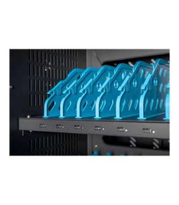 Digitus Black Charging Trolley 30 Notebooks / Tablets up to 15.6" Pressure lock system with swiveling lever handle