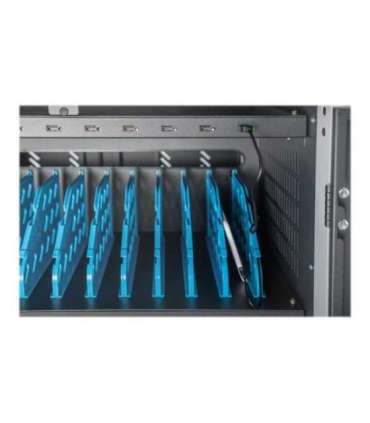 Digitus Black Charging Trolley 30 Notebooks / Tablets up to 15.6" Pressure lock system with swiveling lever handle