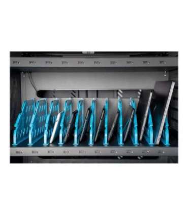 Digitus Black Charging Trolley 30 Notebooks / Tablets up to 15.6" Pressure lock system with swiveling lever handle