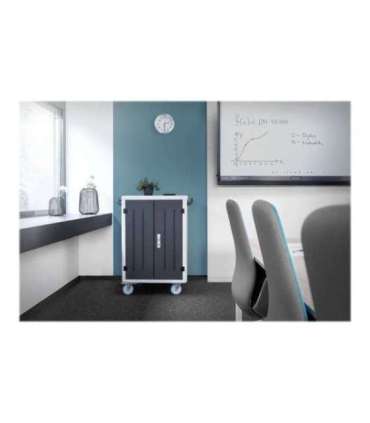 Digitus Black Charging Trolley 30 Notebooks / Tablets up to 15.6" Pressure lock system with swiveling lever handle