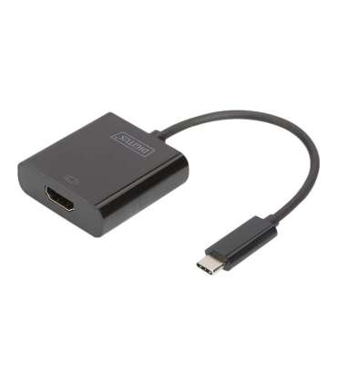Digitus USB Type-C to HDMI Adapter DA-70852 Black USB Type-C 0.15 m