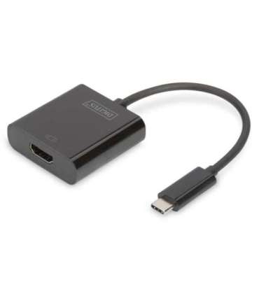 Digitus USB Type-C to HDMI Adapter DA-70852 Black USB Type-C 0.15 m