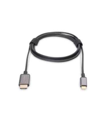 Digitus USB Type-C to HDMI Adapter DA-70821 Black USB Type-C 1.8 m