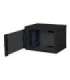 Digitus Wall Mounting Cabinet DN-19 07-U-SW Black IP protection class: IP20 Front door: Glass door, single