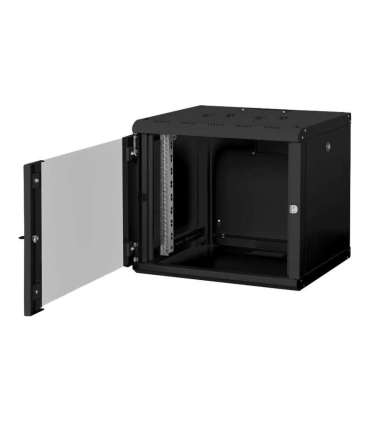 Digitus Wall Mounting Cabinet DN-19 09-U-SW Black IP protection class: IP20 Front door: Glass door, single
