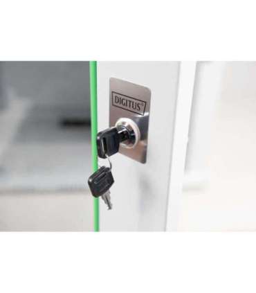 Digitus Wall Mounting Cabinet DN-19 12-U Grey IP protection class: IP20 Front door: Glass door, single opening