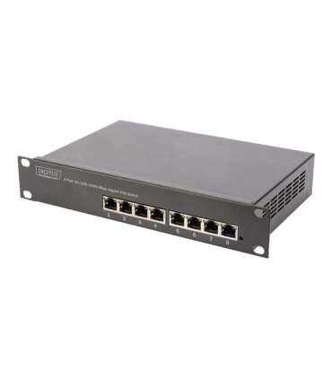 Digitus 8-port Gigabit Ethernet PoE switch DN-95317 Unmanaged Rackmountable Power supply type Internal