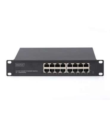 Digitus 16-port Gigabit Ethernet Switch DN-80115 Unmanaged Rackmountable Power supply type Internal