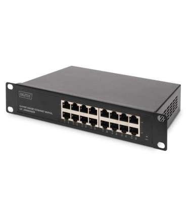 Digitus 16-port Gigabit Ethernet Switch DN-80115 Unmanaged Rackmountable Power supply type Internal