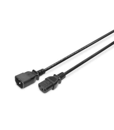 Digitus Power Cord extension cable  C13 - C14, AK-440201-018-S Black