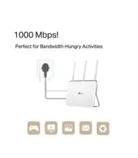 TP-LINK AV1000 Gigabit Passthrough Powerline Adapter TL-PA7017P 1000 Mbit/s Ethernet LAN (RJ-45) ports 1 No