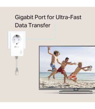 TP-LINK AV1000 Gigabit Passthrough Powerline Adapter TL-PA7017P 1000 Mbit/s Ethernet LAN (RJ-45) ports 1 No
