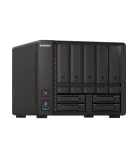 QNAP 9-Bay QuTS hero NAS TS-H973AX-8G Up to 9 HDD/SSD Hot-Swap AMD Ryzen Ryzen V1500B Quad-Core Processor