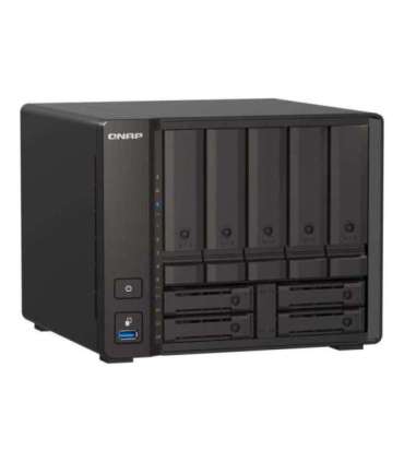 QNAP 9-Bay QuTS hero NAS TS-H973AX-8G Up to 9 HDD/SSD Hot-Swap AMD Ryzen Ryzen V1500B Quad-Core Processor