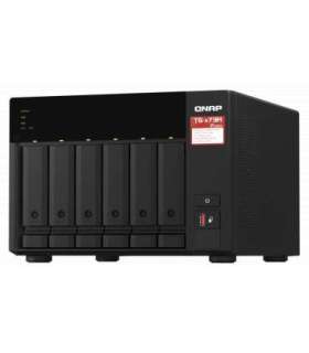 QNAP 6-Bay QTS and QuTS hero NAS TS-673A-8G Up to 6 HDD/SSD Hot-Swap AMD Ryzen Ryzen V1500B Quad-Core |