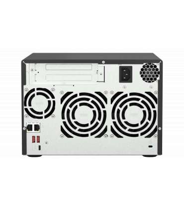 QNAP 6-Bay QTS and QuTS hero NAS TS-673A-8G Up to 6 HDD/SSD Hot-Swap AMD Ryzen Ryzen V1500B Quad-Core |