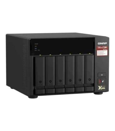 QNAP 6-Bay QTS and QuTS hero NAS TS-673A-8G Up to 6 HDD/SSD Hot-Swap AMD Ryzen Ryzen V1500B Quad-Core |
