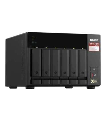QNAP 6-Bay QTS and QuTS hero NAS TS-673A-8G Up to 6 HDD/SSD Hot-Swap AMD Ryzen Ryzen V1500B Quad-Core |