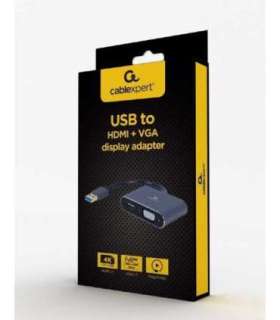 Cablexpert USB display adapter A-USB3-HDMIVGA-01 USB 3.0 Type-A 0.15 m