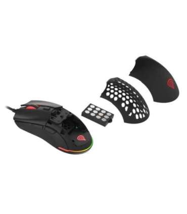 Genesis Ultralight Gaming Mouse Krypton 750 Wired Optical Gaming Mouse USB 2.0 Black Yes