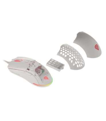 Genesis Ultralight Gaming Mouse Krypton 750 Wired Optical Gaming Mouse USB 2.0 White Yes