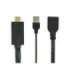 Cablexpert Active 4K HDMI to DisplayPort Adapter A-HDMIM-DPF-01 Black DisplayPort Female HDMI Male (Type A) |