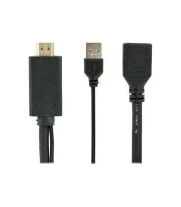 Cablexpert Active 4K HDMI to DisplayPort Adapter A-HDMIM-DPF-01 Black DisplayPort Female HDMI Male (Type A) |