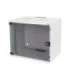Digitus 7U wall mounting cabinet DN-19 07U-S-1 Grey Safety class rating IP20. Lockable safety-glass door. 200°