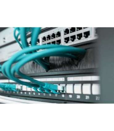 Digitus 1U cable brush management panel open brush DN-97661 Black The Cable Brush Management Panel is getting