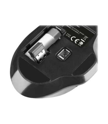 Natec Mouse, BlackBird 2, Silent, Wireless, 1600 DPI, Optical, Black Natec Mouse Optical Wireless Black/Gray |